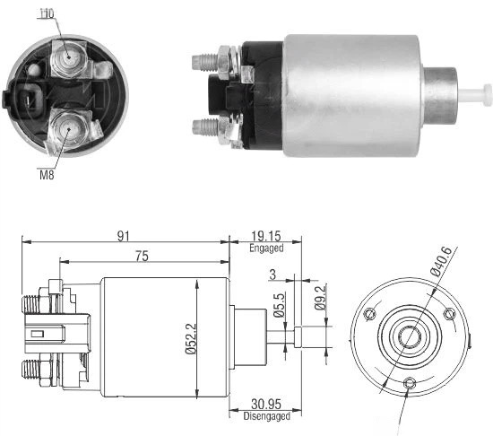 CF-R2866 втягивающее реле