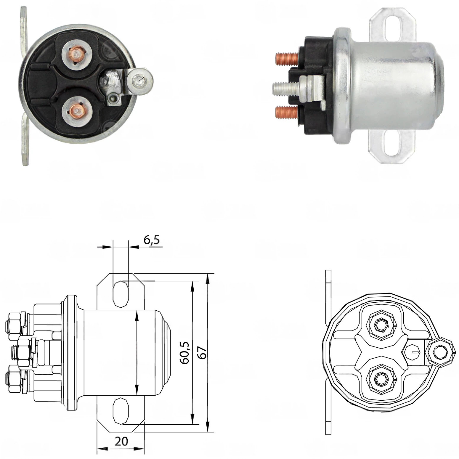 CF-R3409 втягивающее реле