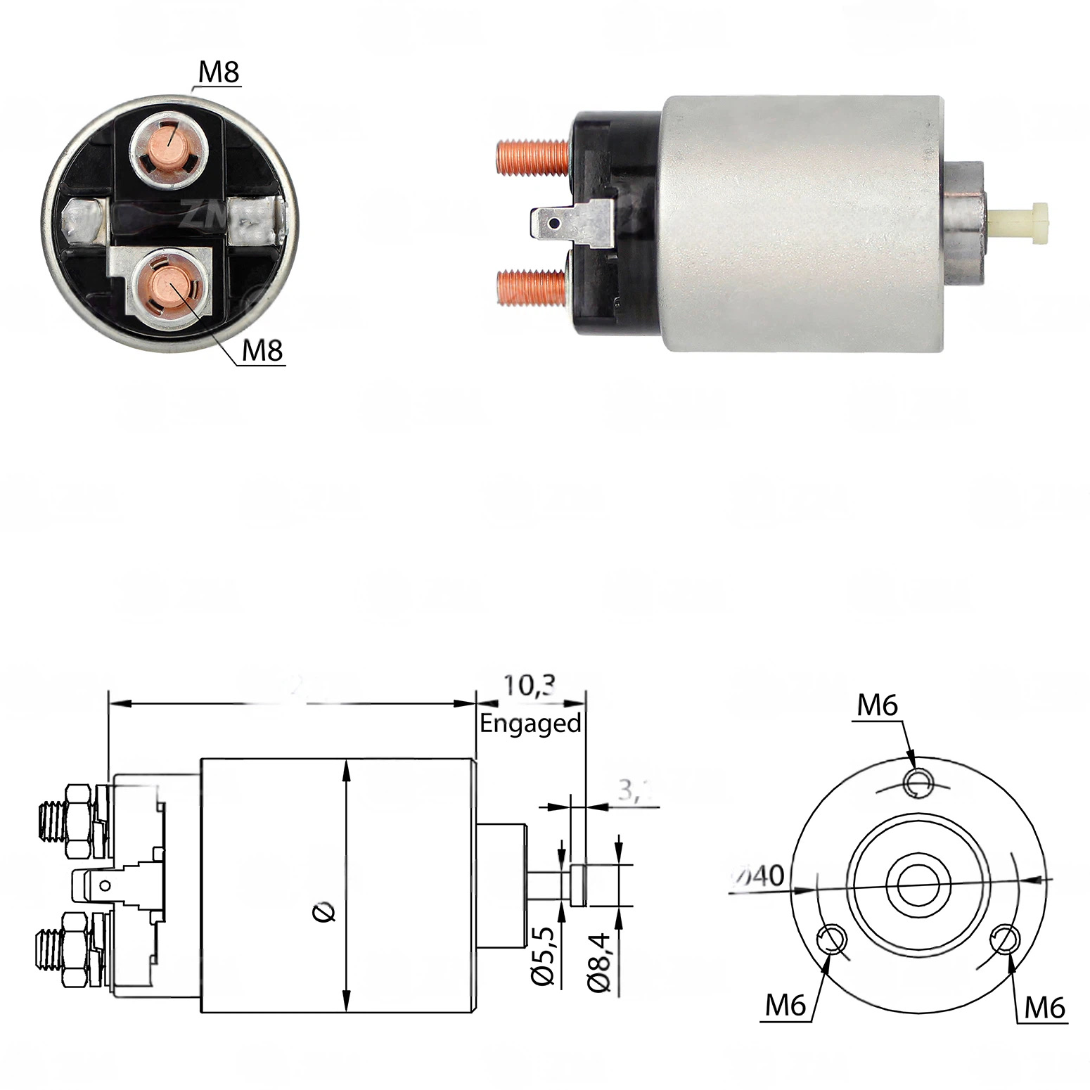 CF-R3698 втягивающее реле