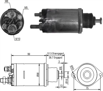 CF-R3805 Starter Solenoid