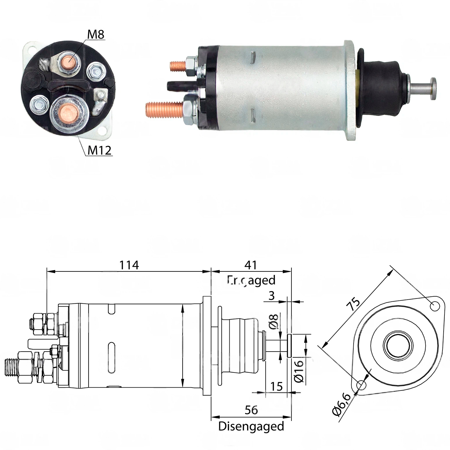 CF-R3818 起动机电磁开关