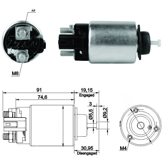 CF-R3866 Starter Solenoid