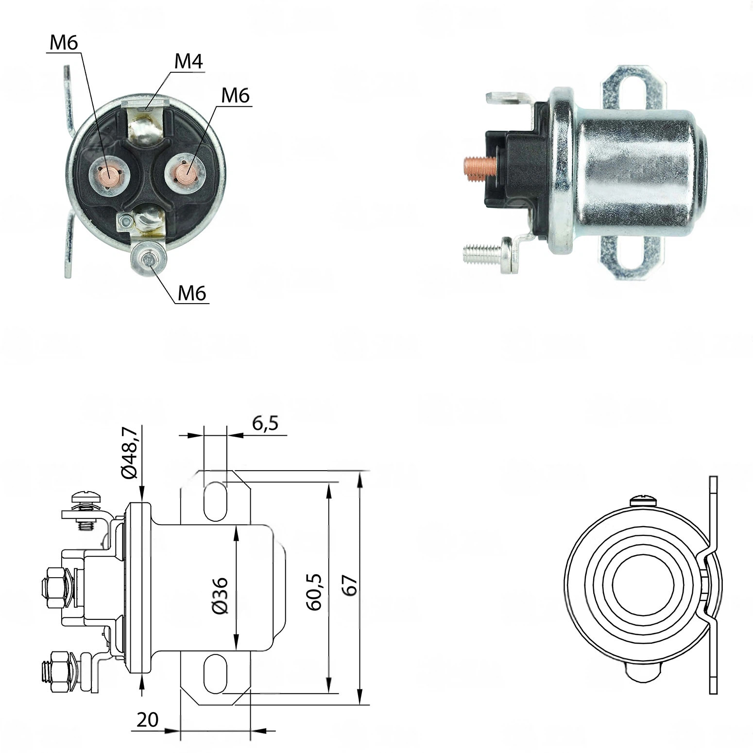 CF-R7407 Starter Solenoid