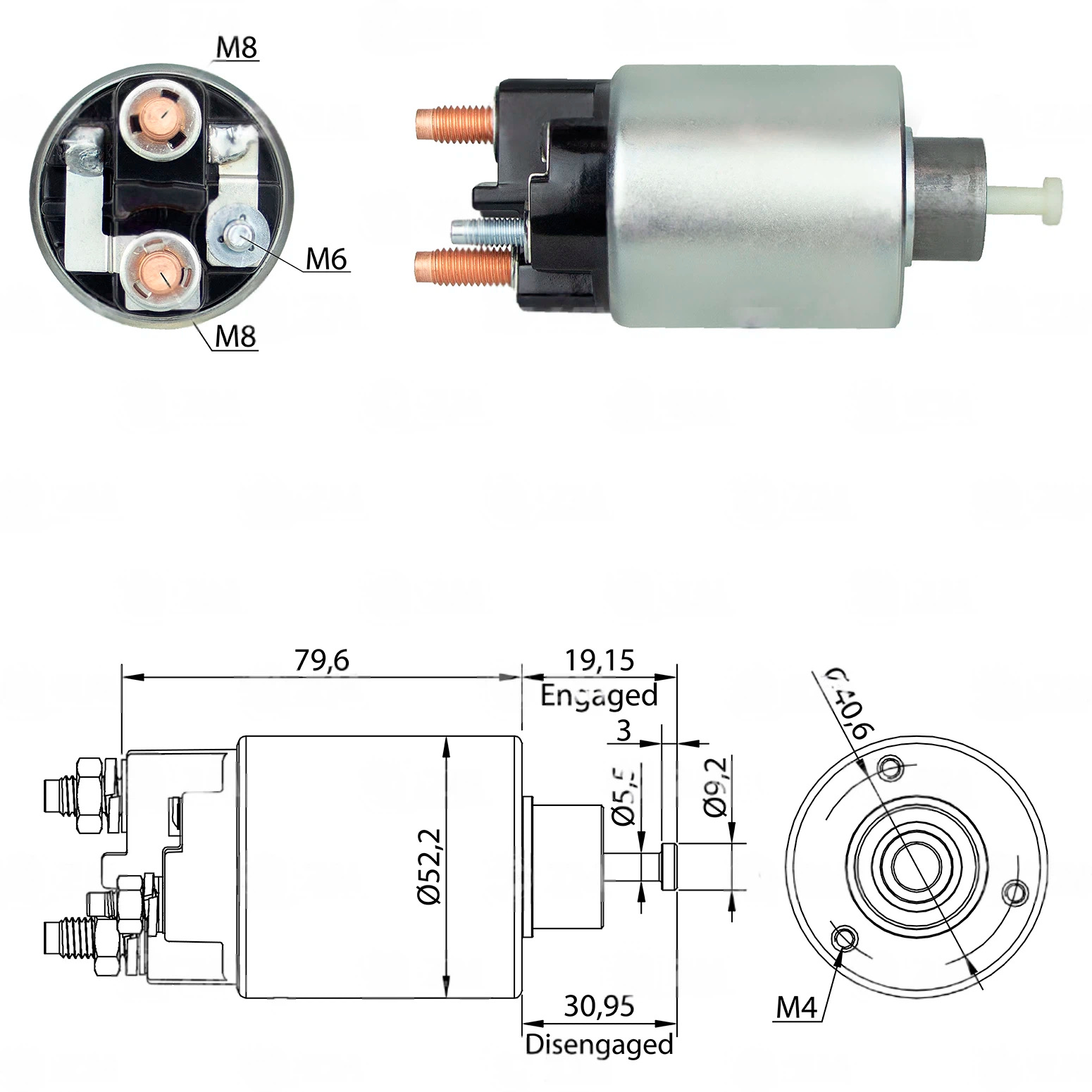 CF-R7860 Starter Solenoid