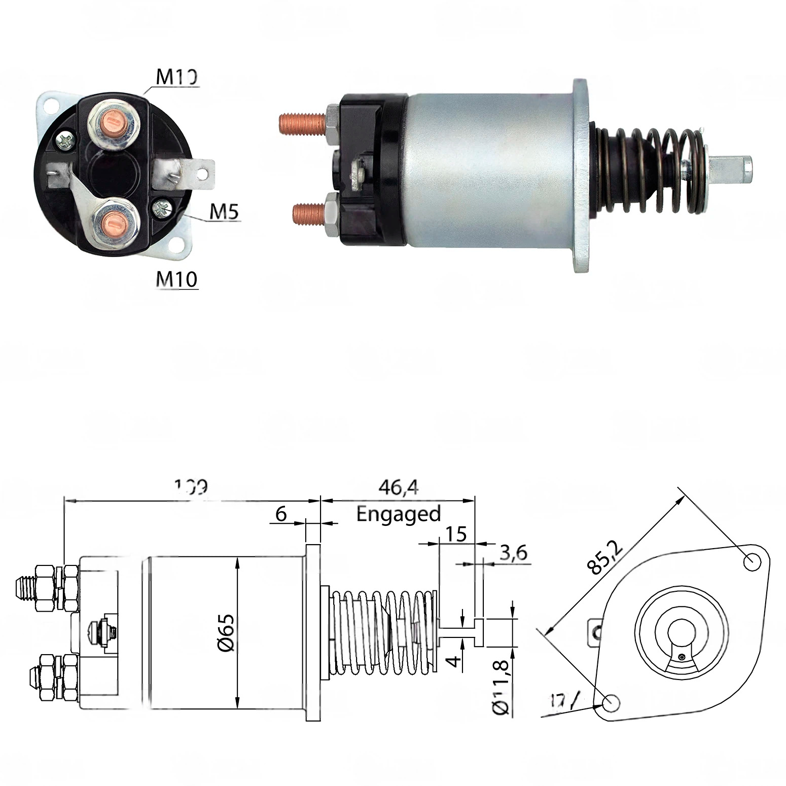 CF-S0855 Starter Solenoid