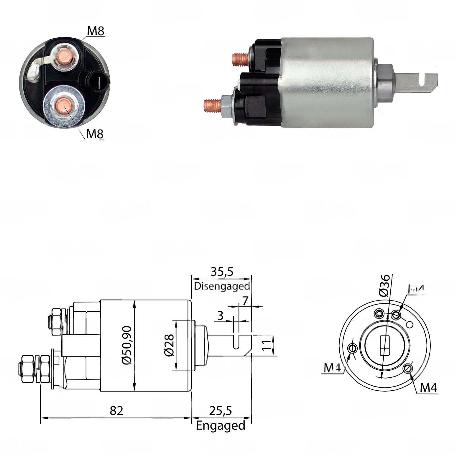 CF-T0602 втягивающее реле