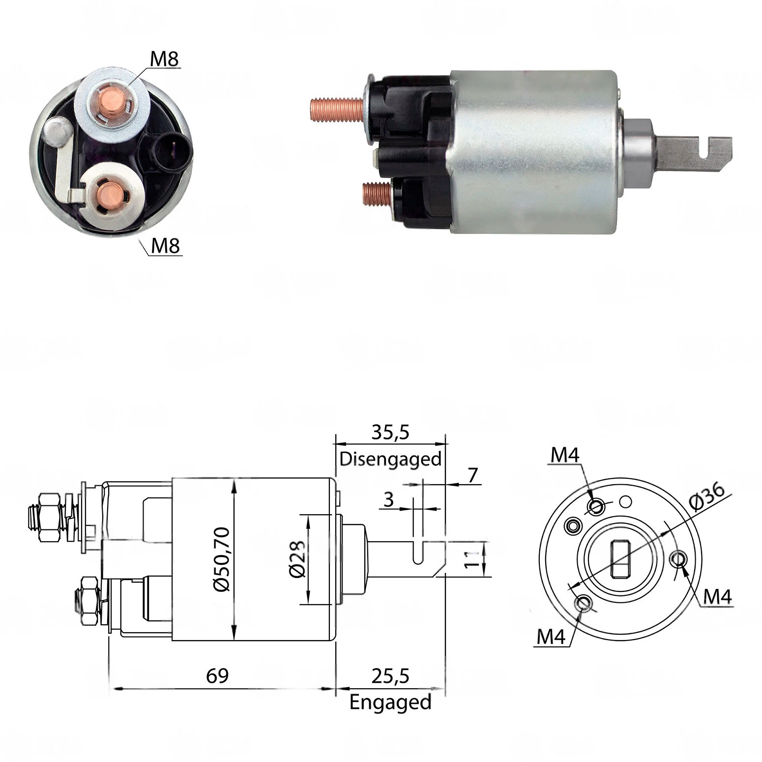 CF-T0607 втягивающее реле