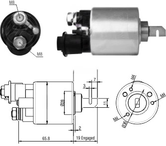 CF-T1608 Starter Solenoid