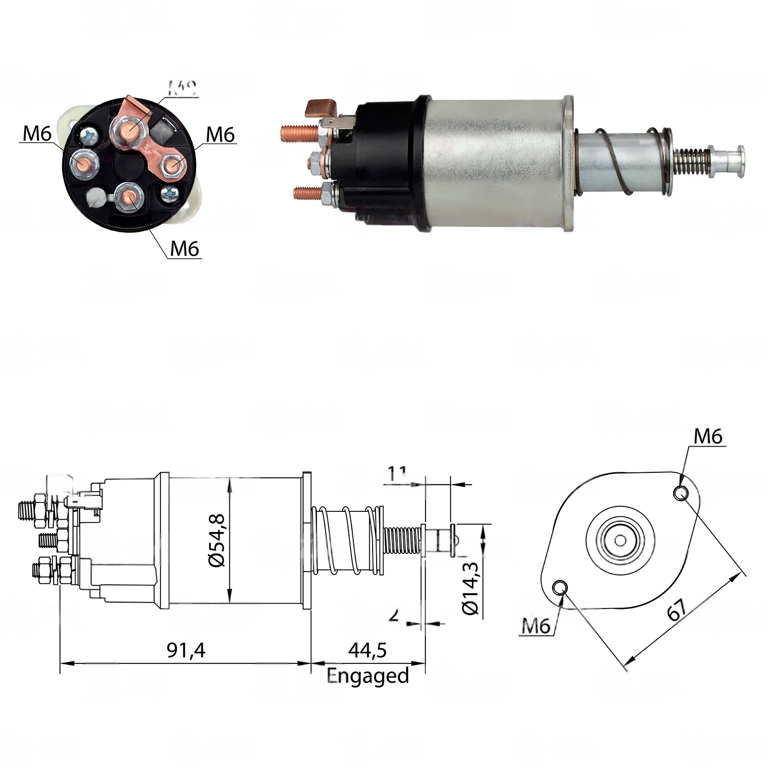 CF-U0611 Starter Solenoid