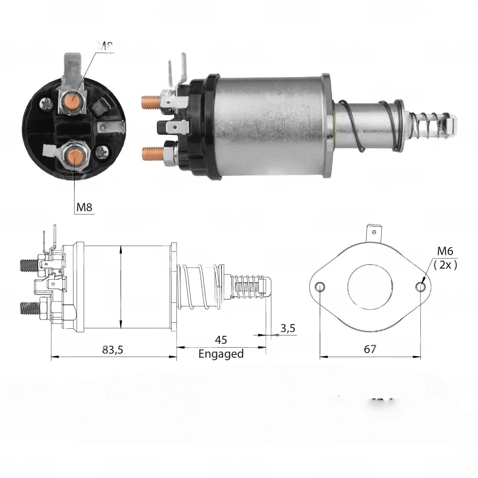CF-U1615 втягивающее реле
