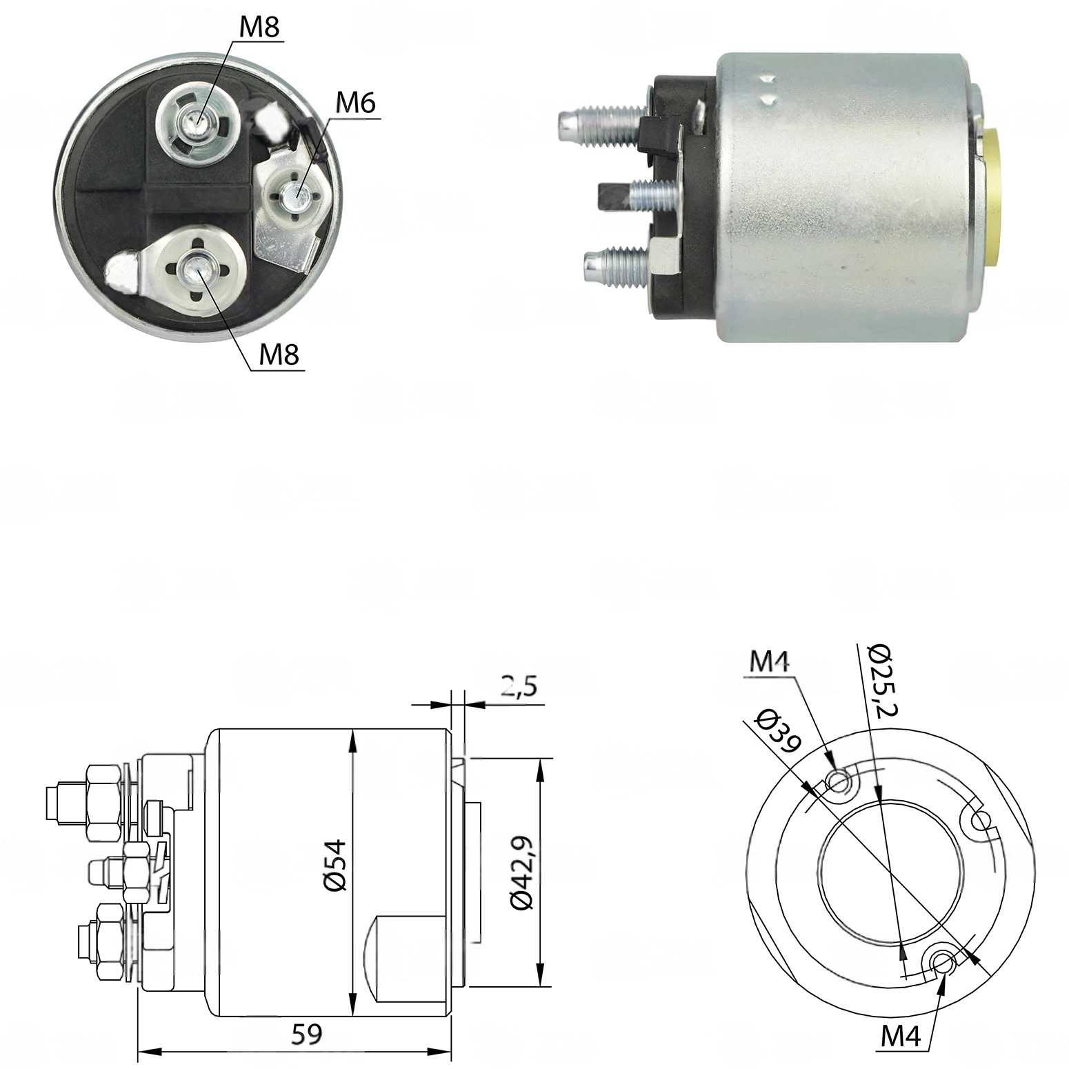 CF-V0494 втягивающее реле