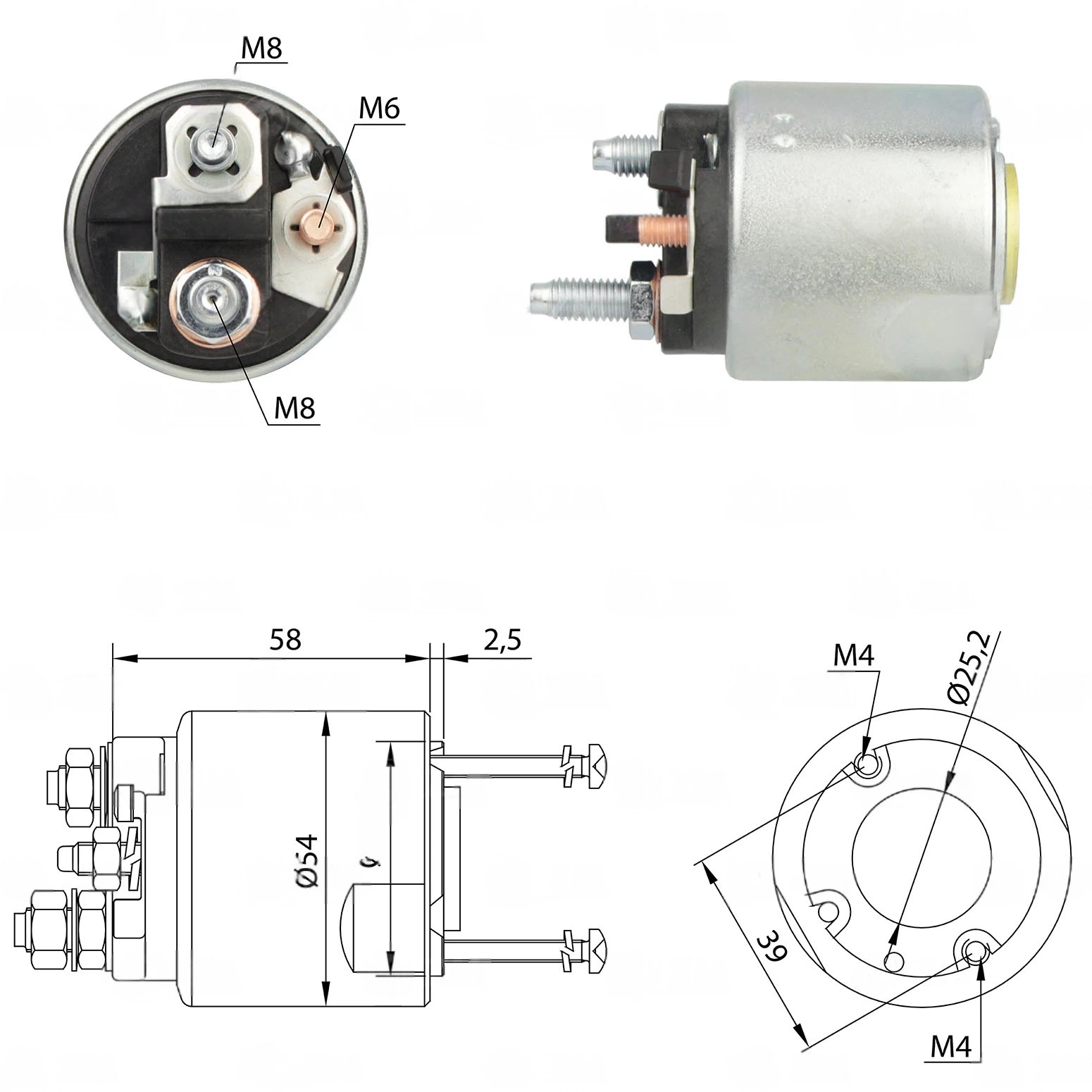 CF-V0495 Starter Solenoid