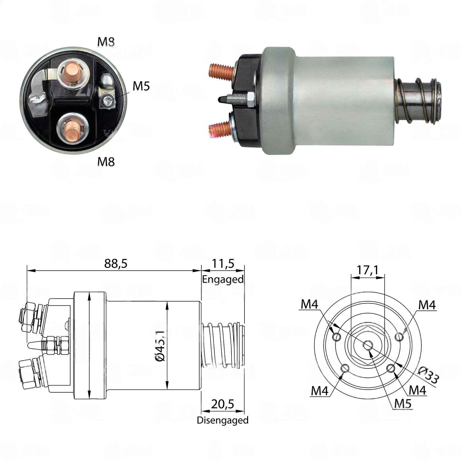 CF-V0561 Starter Solenoid