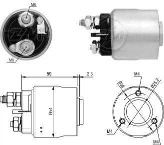 CF-V1493 Starter Solenoid