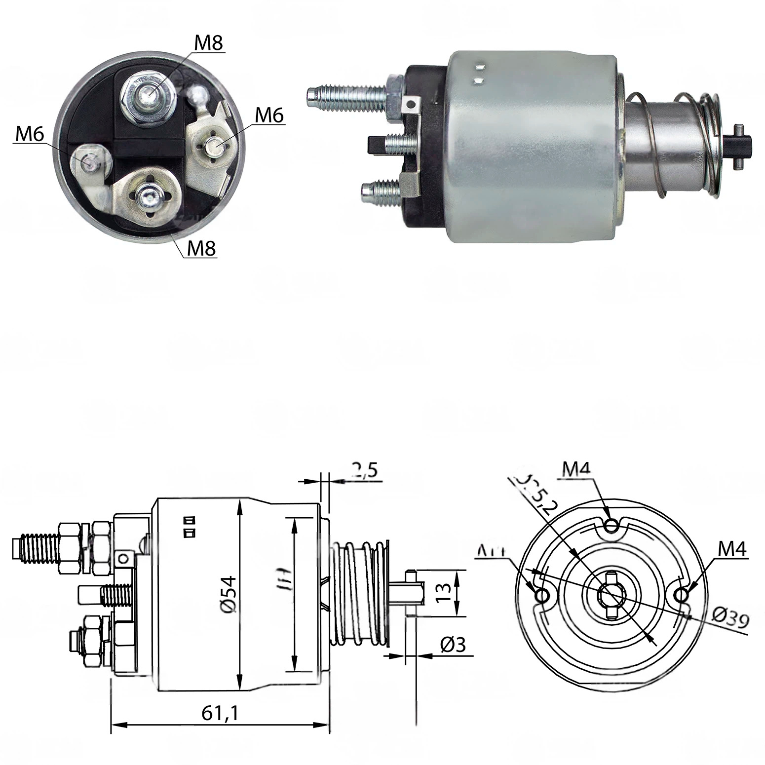 CF-V1494 Starter Solenoid