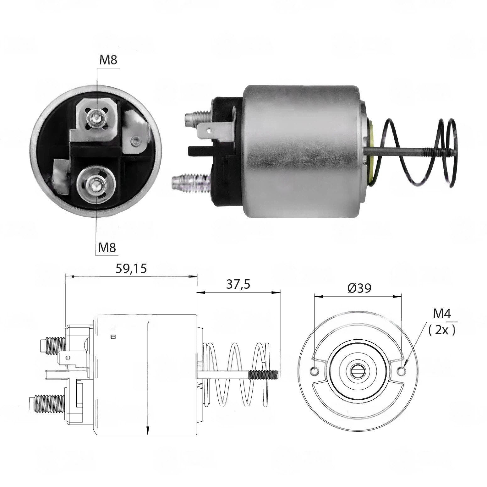 CF-V1597 втягивающее реле