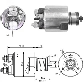 CF-V3491 Starter Solenoid