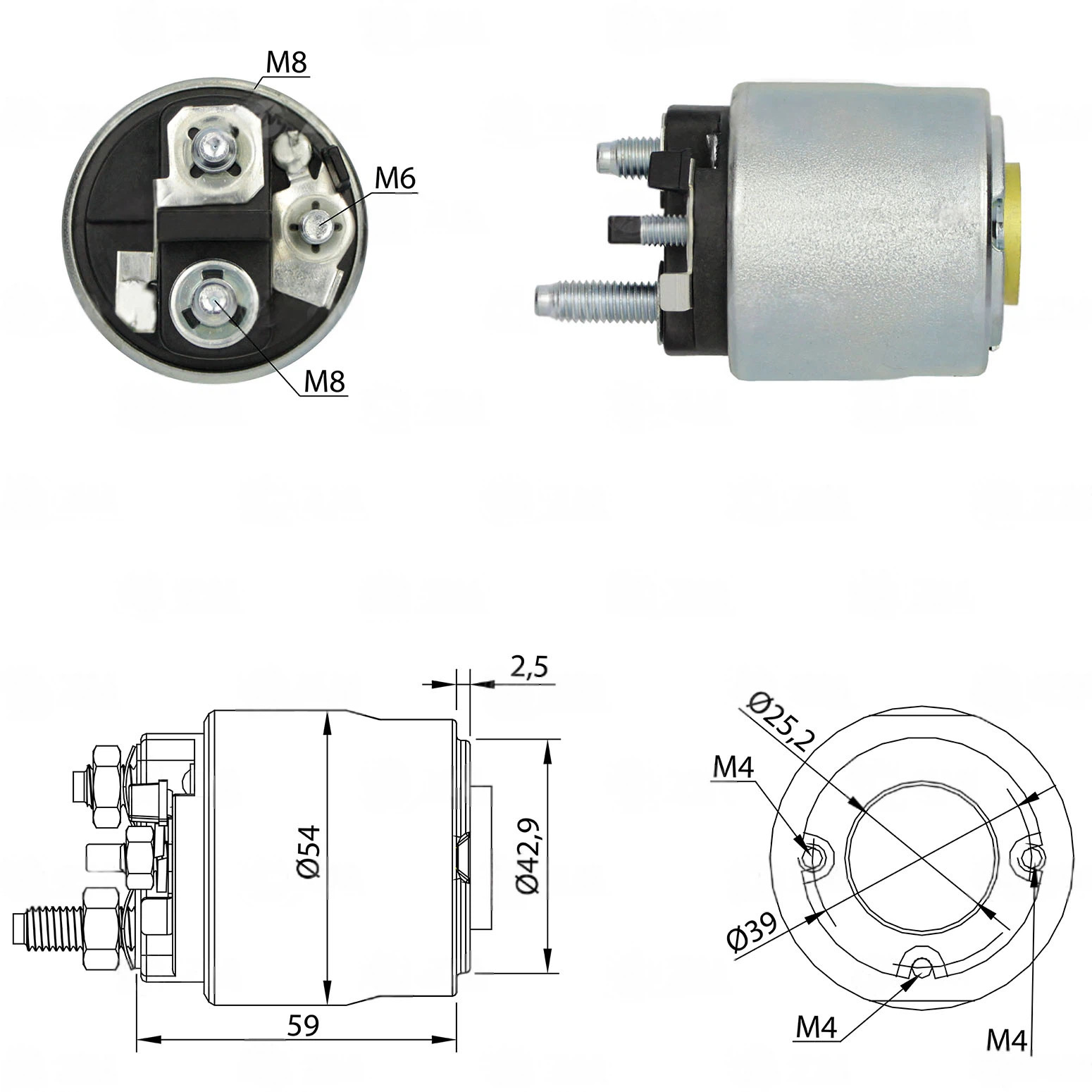 CF-V3495 втягивающее реле