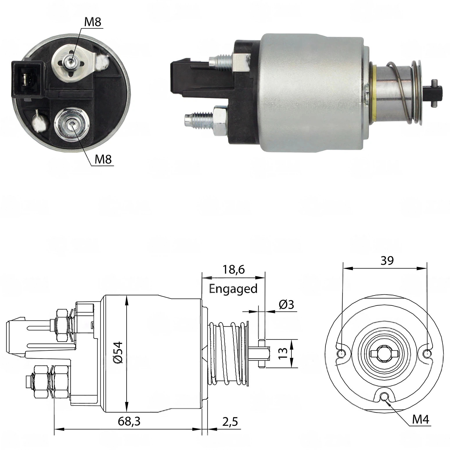 CF-V4492 Starter Solenoid