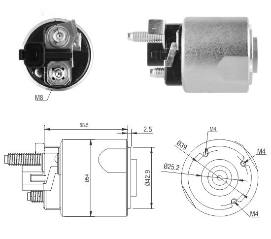 CF-V4498 Starter Solenoid