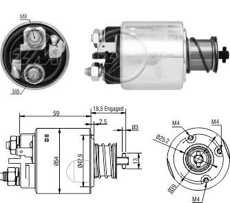 CF-V5491 Starter Solenoid