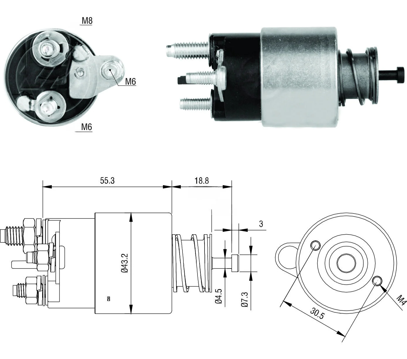 CF-V6391 Starter Solenoid