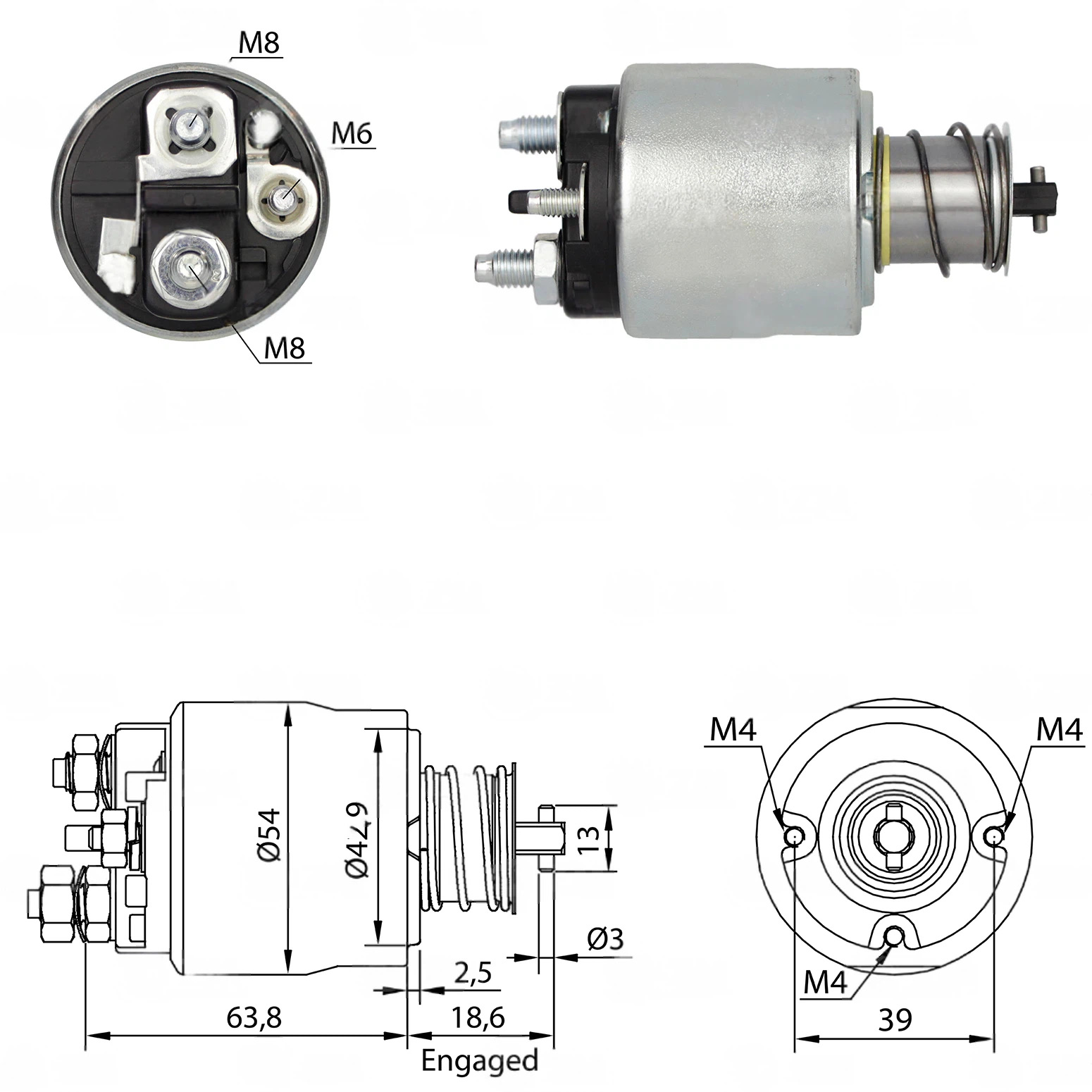 CF-V6494 втягивающее реле