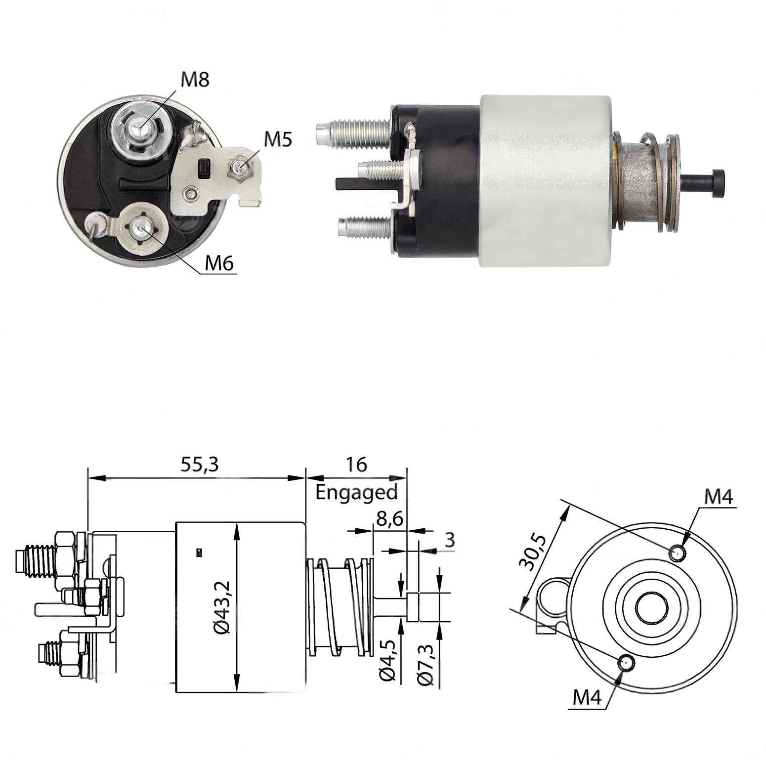 CF-V8391 втягивающее реле
