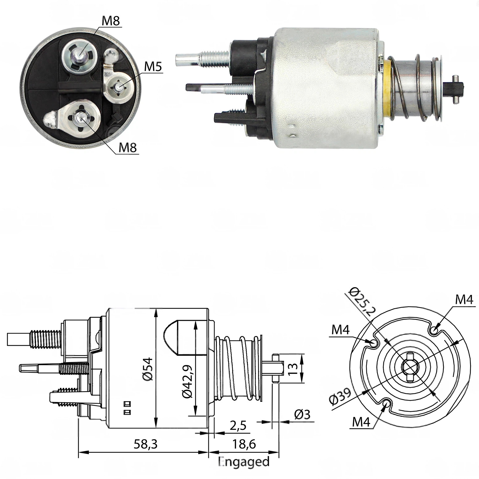 CF-V8494 Starter Solenoid