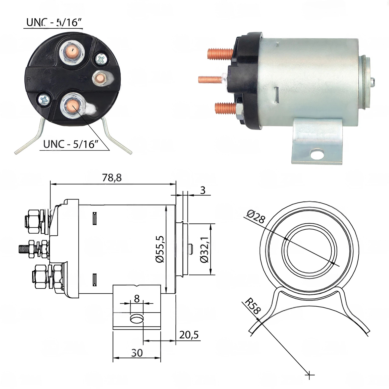 CF-W0504 втягивающее реле