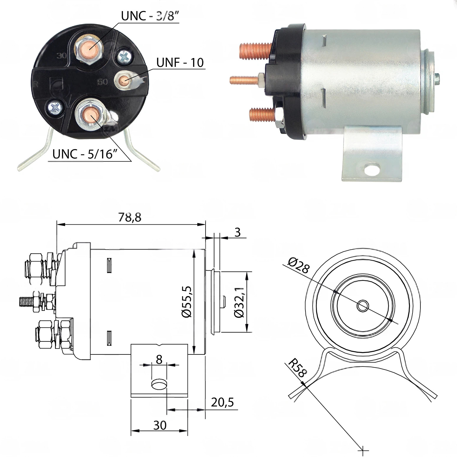 CF-W0510 Starter Solenoid
