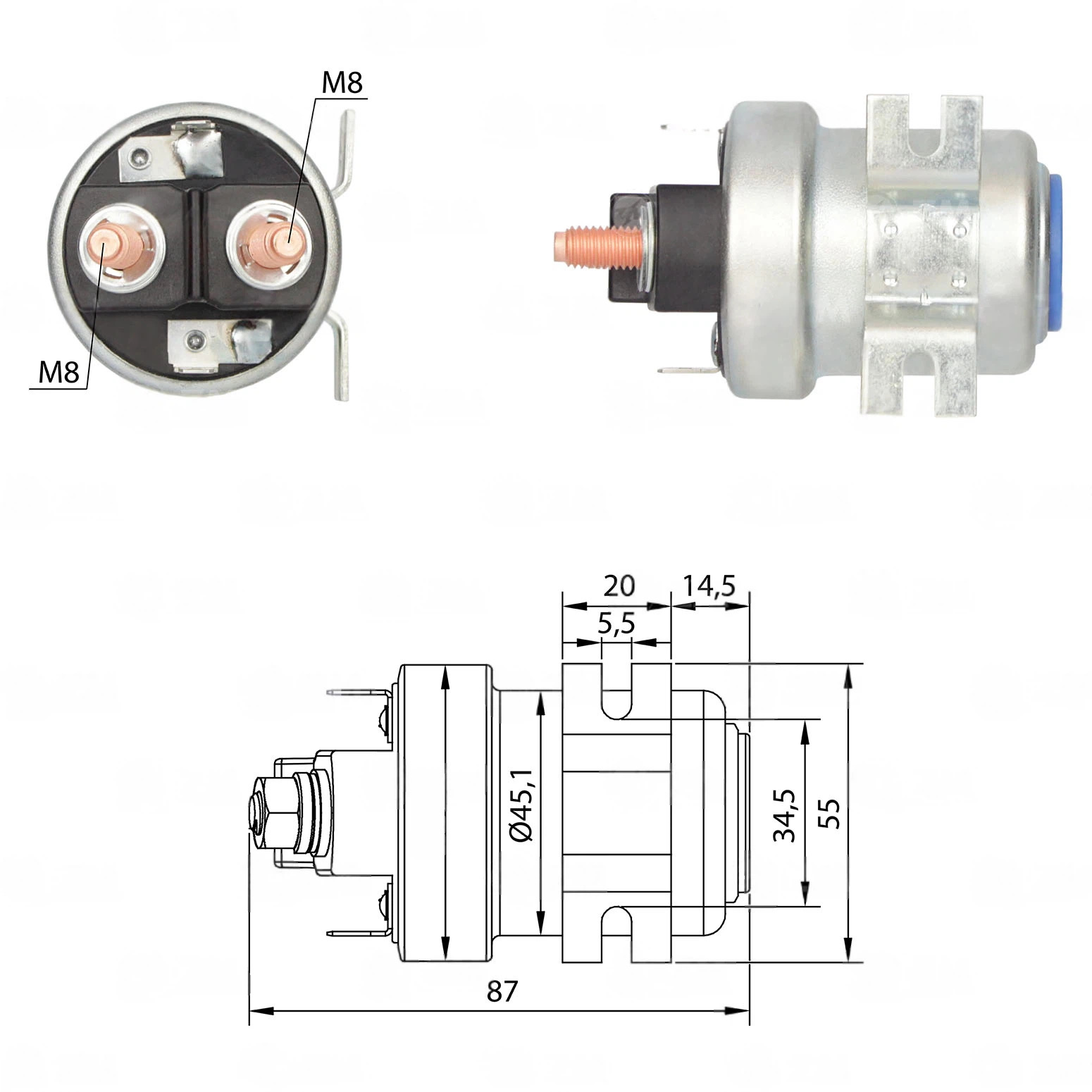 CF-X0405 Starter Solenoid