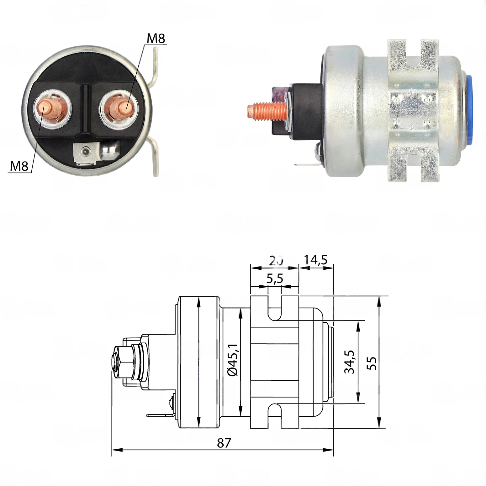 CF-X1405 Starter Solenoid